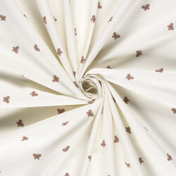 Baumwollpopeline Schmetterlinge - creme/hellmalve