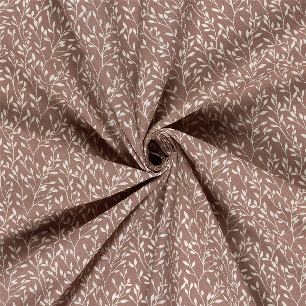 Baumwollpopeline Haferzweige - hellmalve