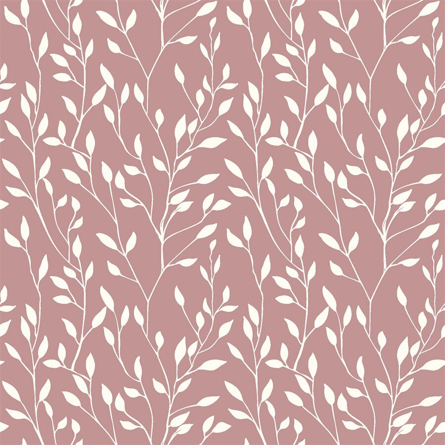 Baumwollpopeline Haferzweige - hellmalve