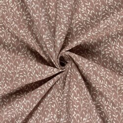 Baumwollpopeline Haferzweige - hellmalve