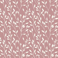 Baumwollpopeline Haferzweige - hellmalve