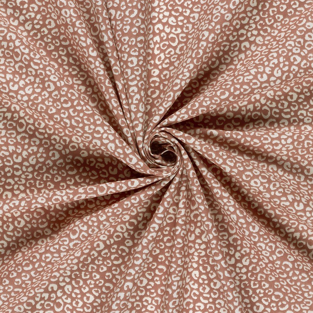 Baumwollpopeline Leotupfen - helllachs