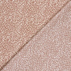 Baumwollpopeline Leotupfen - helllachs