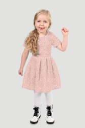 Baumwollpopeline Leotupfen - helllachs