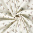 Baumwollpopeline bunte Kolibris - creme