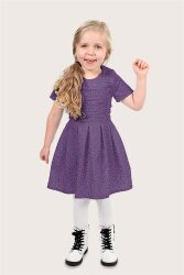 Baumwollpopeline Leo - violett