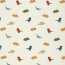 Baumwollpopeline bunte Dinos - creme