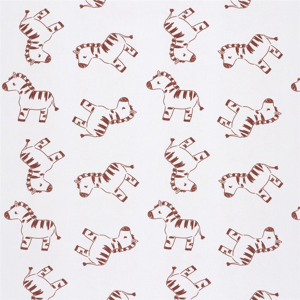 Baumwollpopeline Zebras - creme