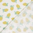 Baumwollpopeline Zitronen - creme