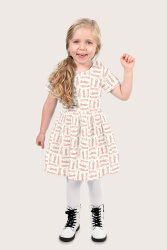 Baumwollpopeline Fische - creme