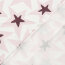 Baumwolljersey Sterne - creme/softrosa