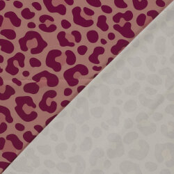 Baumwolljersey Leo - altrosa/magenta