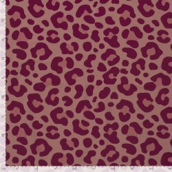 Baumwolljersey Leo - altrosa/magenta