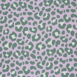 Baumwolljersey Leo - helllila/basilikum