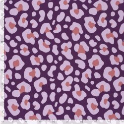 Baumwolljersey Leo - violett/helllila
