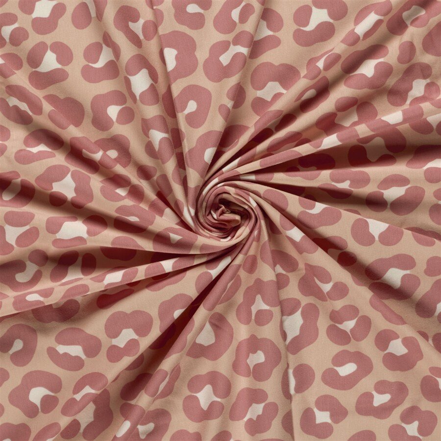 Baumwolljersey Leo - haut/altrosa