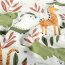 Baumwolljersey bunte Tierwelt - creme