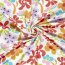 Baumwolljersey bunte Blumenwelt - creme