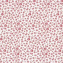 Baumwolljersey Leo - creme/rot