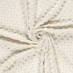 Minky Fleece *Marie* Uni - wollweiß