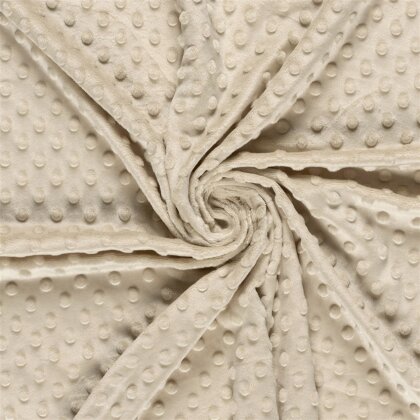 Minky Fleece *Marie* Uni - hellbeige
