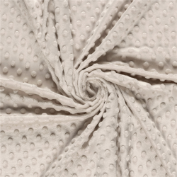 Minky Fleece *Marie* Uni - cremebeige