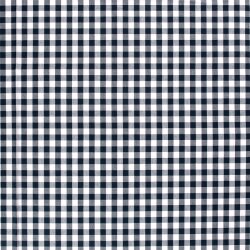 Baumwollpopeline garngefärbt Vichy Karo 18mm - dunkelblau