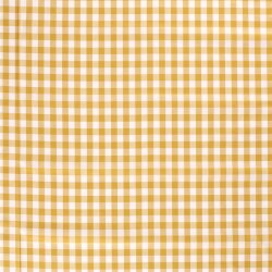 Baumwollpopeline garngefärbt Vichy Karo??mm - senf