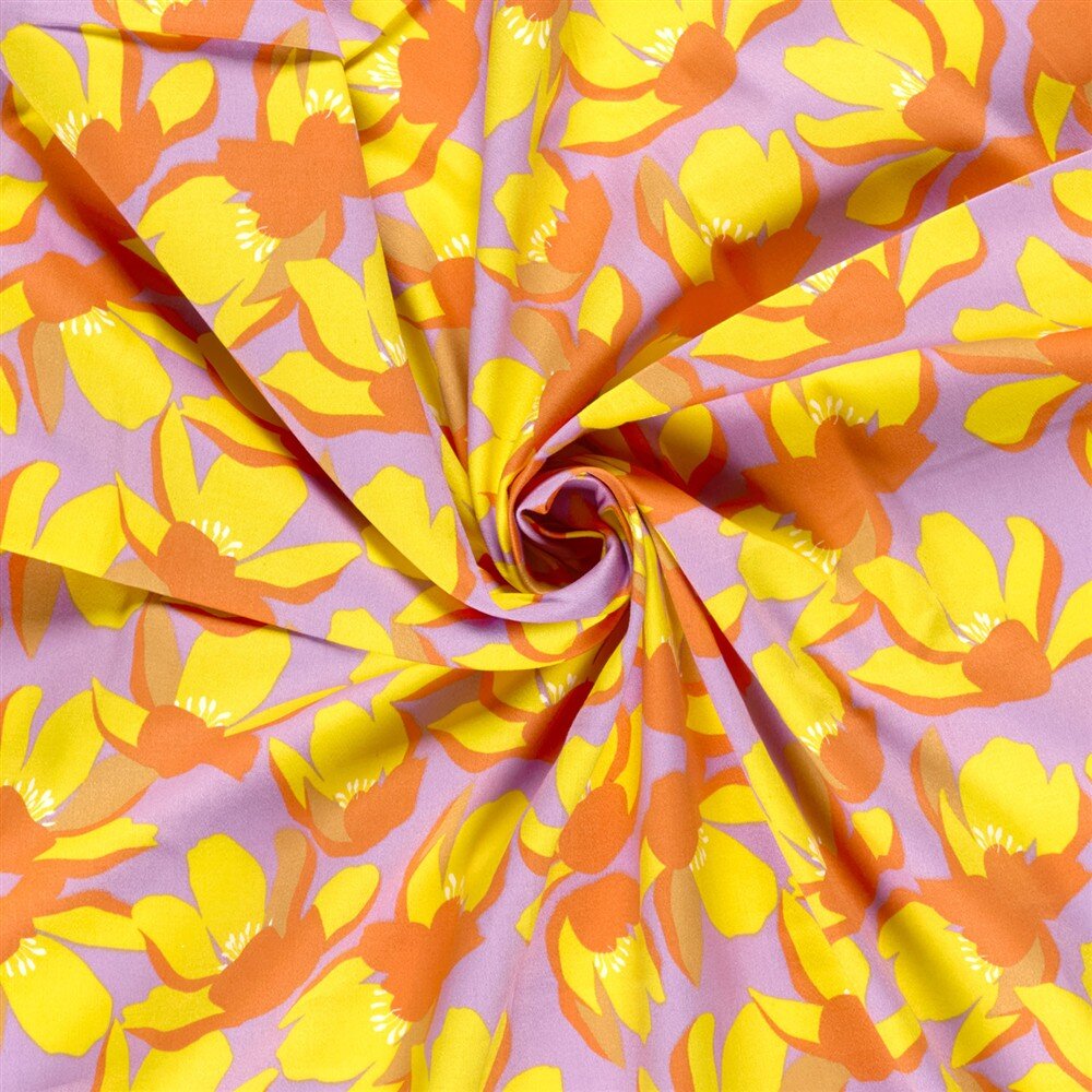 Baumwollsatin Blumen