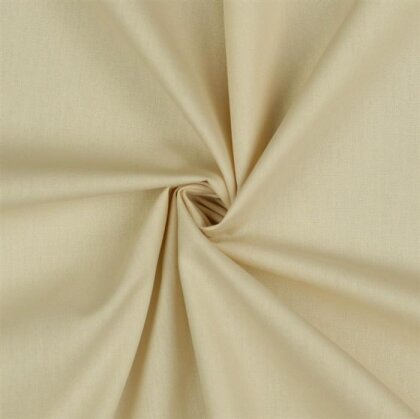 0,8 Meter - Baumwollpopeline *Vera* Uni - hellnatur