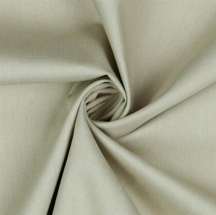 1 Meter - Baumwollpopeline *Vera* Uni - sand