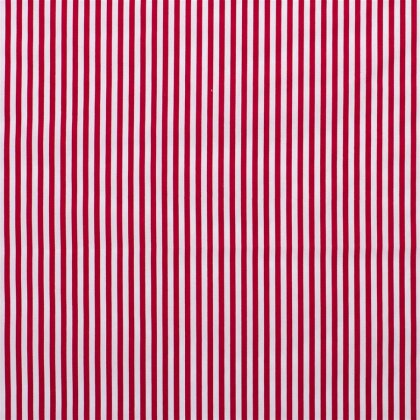 1 Meter - Baumwollpopeline Streifen 5mm - rot