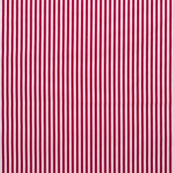 1 Meter - Baumwollpopeline Streifen 5mm - rot