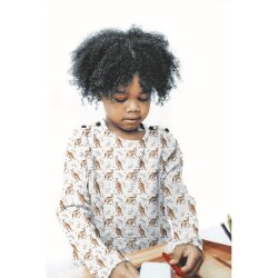 0,95 Meter - Musselin Digital KANGAROO - weiß