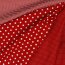 2 Meter - Baumwollpopeline 2mm Punkte - rot