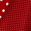 2 Meter - Baumwollpopeline 2mm Punkte - rot
