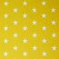 1,4 Meter - Baumwollpopeline 33mm Sterne - sommergelb