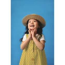 1,9 Meter - Baumwollpopeline 8mm Punkte - schwarz