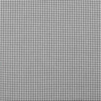 1 Meter - Baumwollpopeline 2,7mm Vichykaro - grau