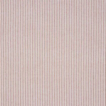 2 Meter - Baumwollpopeline Streifen 3mm, garngefärbt - terrakotta