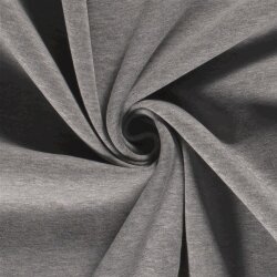 Wintersweat *Marie* angeraut schwere Qualität - hellgrau meliert