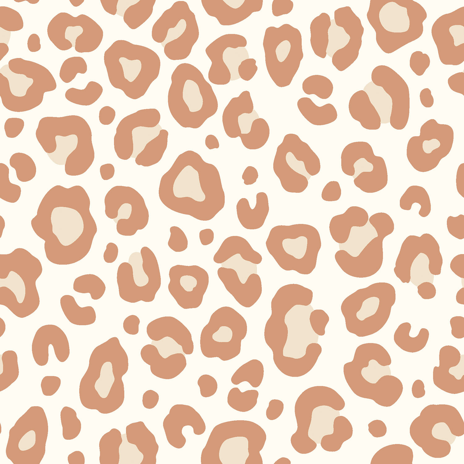 0,9 Meter - Stretch Frottee Leopunkte - creme