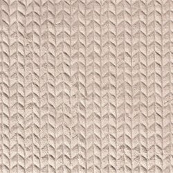 0,7 Meter - Kunstfell Flechtmuster - beige