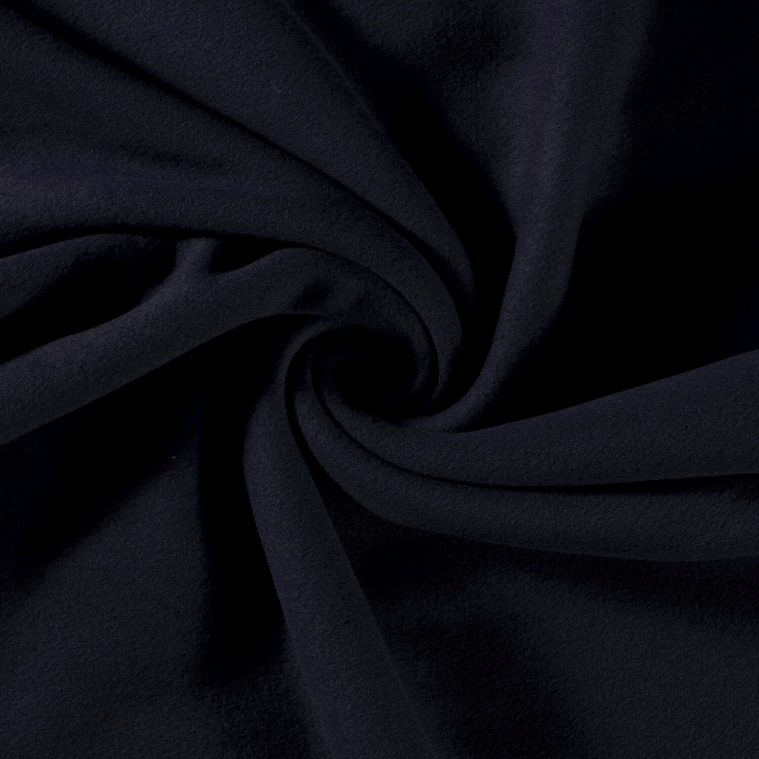 0,6 Meter - Baumwollfleece *Marie* - dunkelblau