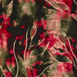 0,8 Meter - Viskose Crêpe Blätter -...