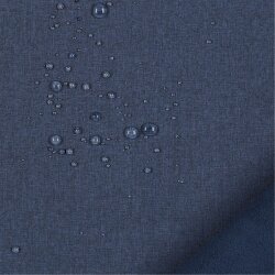 0,4 Meter - Softshell Uni meliert - dunkelblau