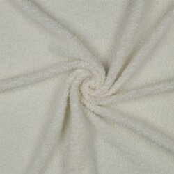 0,4 Meter - Teddystoff *Vera* - wollweiss