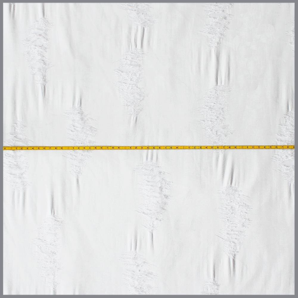 0,9 Meter - Destroyed Jersey XL weiß