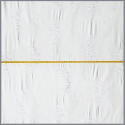 0,9 Meter - Destroyed Jersey XL weiß