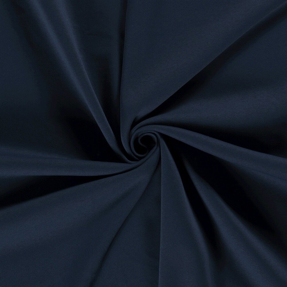 0,5 Meter - Wintersweat *Marie* angeraut schwere Qualität - stahlblau